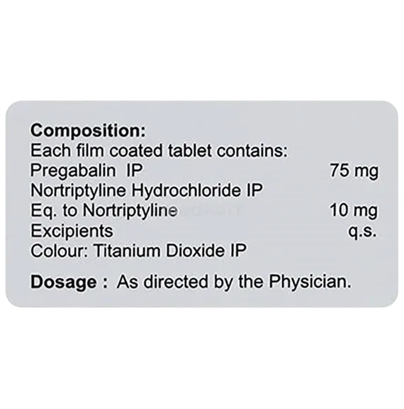 pregabanyl nt tablet 10's